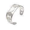 304 Stainless Steel Cuff Ring for Women RJEW-U025-05P-1