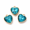 Faceted Glass Rhinestone Pendants GLAA-I051-B21-2