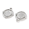 Non-Tarnish 304 Stainless Steel Pendant Cabochon Settings STAS-P364-07P-2