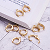 Eco-Friendly Brass Earring Hoops Findings KK-TA0007-40-3