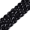 Opaque Solid Color Glass Beads Strands GLAA-N071-01A-C12-1