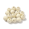 (Defective Closeout Sale: Spotted) Unfinished Natural Wood Beads WOOD-XCP0001-57-4