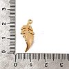 Brass Micro Pave Cubic Zirconia Pendants KK-B152-13A-G-3