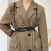 Adjustable Retro Imitation Leather Y-Shaped Heavy Duty Suspenders AJEW-WH0314-94-4