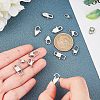 14Pcs 7 Style Polished 316 Surgical Stainless Steel Lobster Claw Clasps STAS-UN0023-46-2