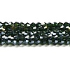 Transparent Electroplate Glass Beads Strands EGLA-A039-T3mm-B25-1