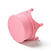 Flocking Plastic Crown Finger Ring Boxes LS-CON-B008-01D-4