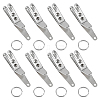 DICOSMETIC 8 Sets Alloy Mini EDC Gear Pocket Suspension Clip Hanger Tool Keychain KEYC-DC0001-20-1