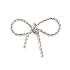 Non-Tarnish 304 Stainless Steel Twisted Bowknot Links Connector Charms STAS-S125-01P-1