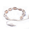 Adjustable Cowrie Shell Anklets AJEW-AN00256-4