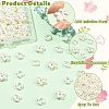 200Pcs 2 Styles ABS Imitation Pearl Beads OACR-YW0004-44-5