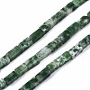 Natural Green Spot Jasper Beads Strands G-S299-141-1