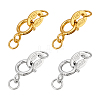 4Pcs 2 Colors 925 Sterling Silver Spring Ring Clasps STER-PH0003-71-1