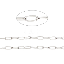 304 Stainless Steel Paperclip Chains CHS-F010-01H-P