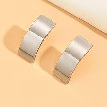 Non-Tarnish Chic Stainless Steel Rectangle Stud Earrings for Women WA8449