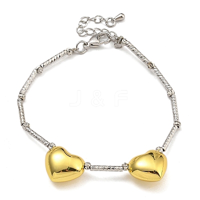 Rack Plating Brass Bracelets BJEW-B106-01PG-1