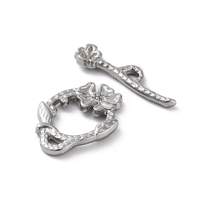 Non-Tarnish 304 Stainless Steel Toggle Clasps STAS-A092-02P-1