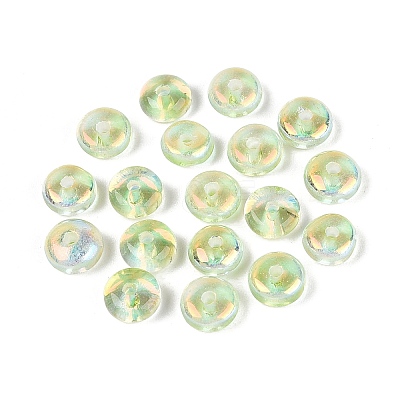 Baking Paint Electroplate Transparent Glass Beads EGLA-Q141-01A-A11-1