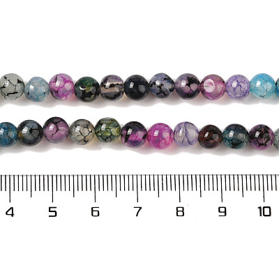 Natural Dragon Veins Agate Bead Strands G-NH0013-B01-01-1