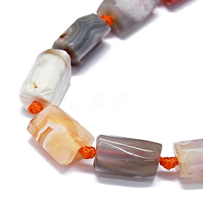 Natural Botswana Agate Beads Strands G-O170-155-1