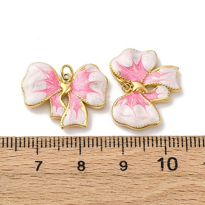304 Stainless Steel Enamel Pendants STAS-U061-07G-1
