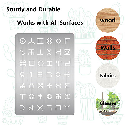 Sign Stainless Steel Metal Cutting Dies Stencils DIY-WH0289-092-1