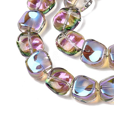 Electroplate Glass Beads Strands EGLA-N012-07S-1