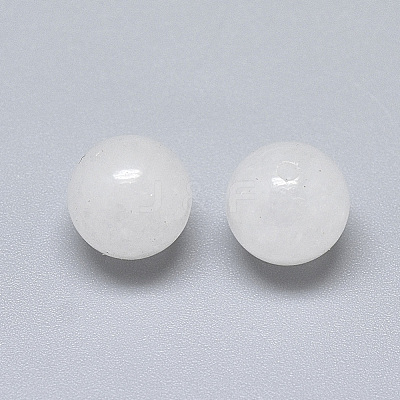 Natural White Jade Beads G-T122-25A-10-1
