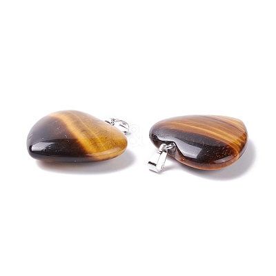 Natural Tiger Eye Pendants G-G956-B42-FF-1