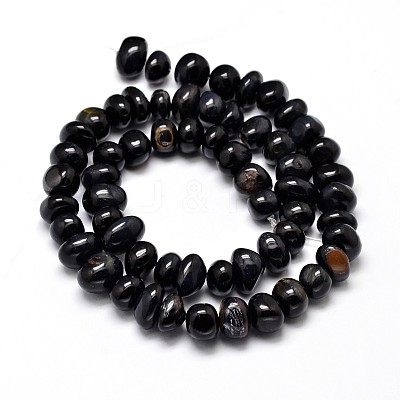 Dyed Natural Tiger Eye Nuggets Beads Strands G-J337-49C-1