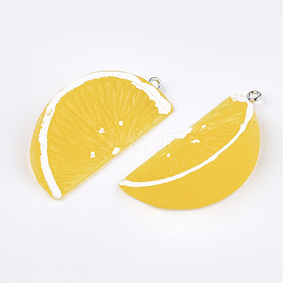 Resin Pendants X-RESI-T028-56C-1