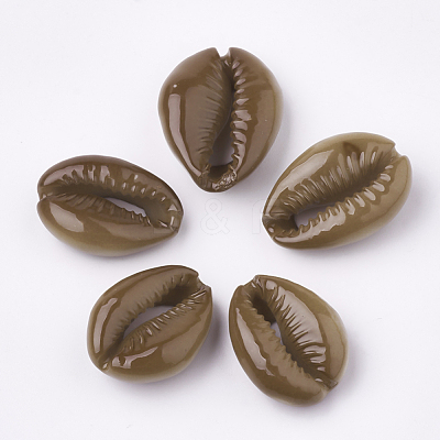Spray Paint Cowrie Shell Beads X-SHEL-S274-26A-1