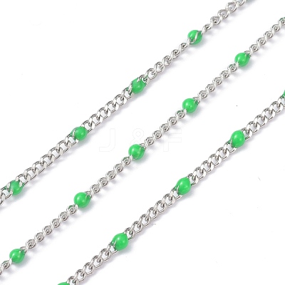 304 Stainless Steel Enamel Curb Chains CHS-P013-01P-10-1