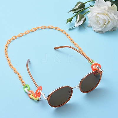 Personalized ABS Plastic Cable Chain Necklaces NJEW-JN02847-02-1
