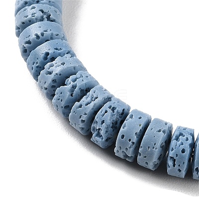 Synthetic Lava Rock Dyed Beads Strands G-H311-09-07-1
