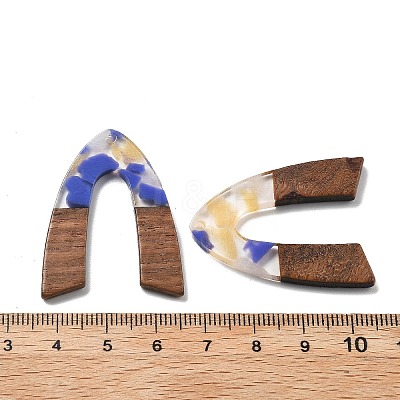 Resin and Walnut Pendants FIND-R051-11G-1