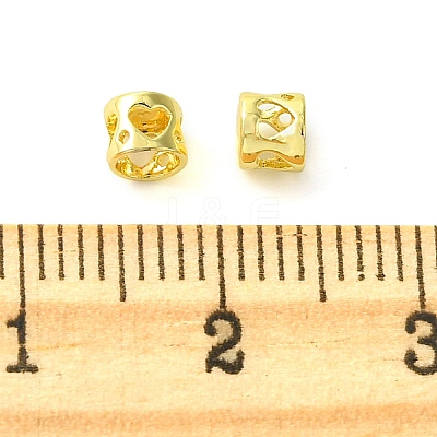 Rack Plating Brass Cord Ends KK-G501-08G-1