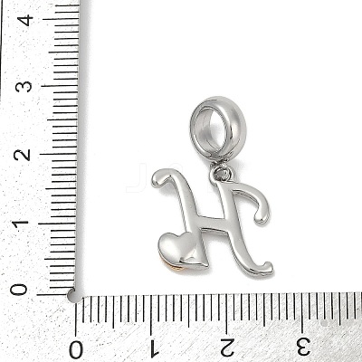 Brass European Dangle Charms LS-KK-Z097-01H-GP-1