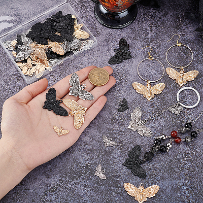 60Pcs 6 Srtyles Alloy Pendants FIND-PH0023-58-1
