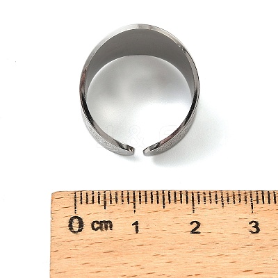 201 Stainless Steel Cuff Rings RJEW-F190-01P-1