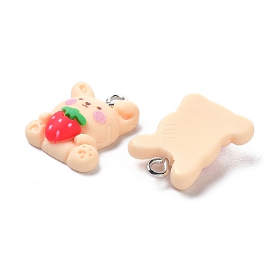 Resin Pendants X-RESI-G026-09-1