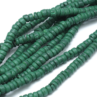 Natural Coconut Rondelle Bead Strands COCB-O002-01A-1