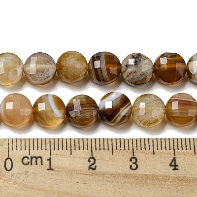 Natural Banded Agate Beads Strands G-K351-A09-02-1