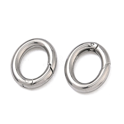 304 Stainless Steel Spring Gate Rings STAS-A138-07B-P-1