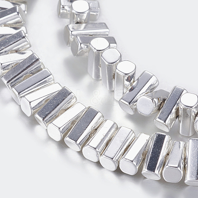 Non-magnetic Synthetic Hematite Beads Strands X-G-P338-24A-3x6mm-S-1