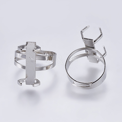 Iron Finger Ring Prong Settings X-IFIN-K035-01P-1