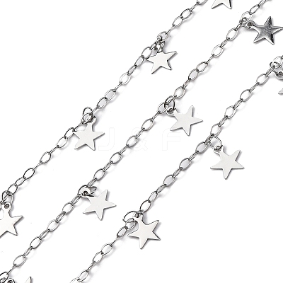 304 Stainless Steel Cable Chains CHS-B006-15P-1