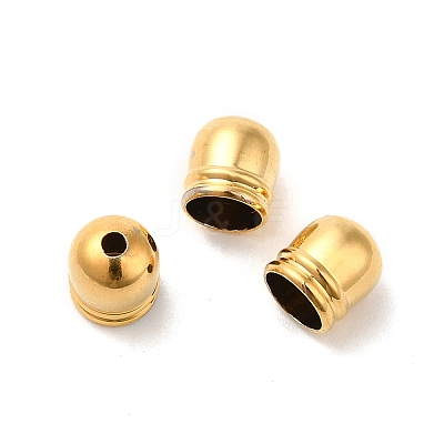 Rack Plating Brass Cord Ends KK-Q772-27G-1
