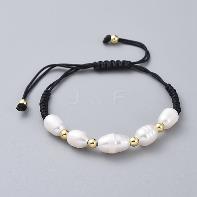 Braided Bead Bracelets BJEW-JB04820-01-1