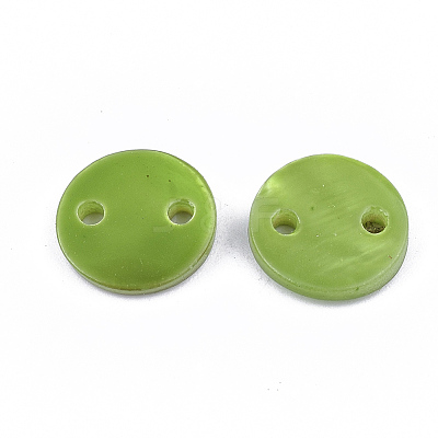 Spray Paint Freshwater Shell Links connectors LS-X-SHEL-S276-27D-1
